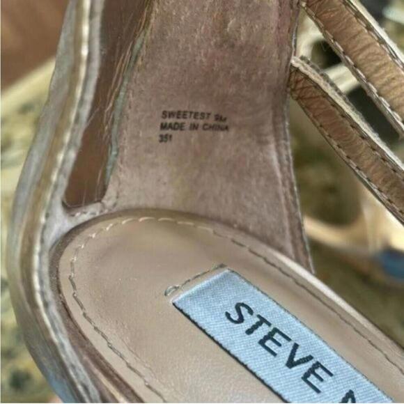 Steve Madden Sweetest Copper and Rhinestone Formal Wedding High Stiletto heels - Picture 11 of 12